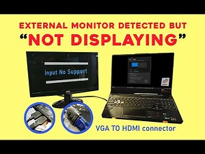 FIXED: External or second monitor is detected but NOT DISPLAYING (Input No Support)