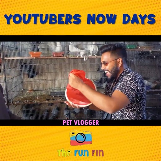 38K views · 1.5K reactions | YOUTUBERS NOW DAYS藍 | THE FUN FIN | COMEDY SKIT | FUNNY SKETCH Disclaimer: No animal / bird was harmed in this video. This video is totally fictional no character has any link with any human in real life. The content is made for entertainment and fun only. #petvlog #dailyvlog #carvlog | The Fun Fin | Facebook