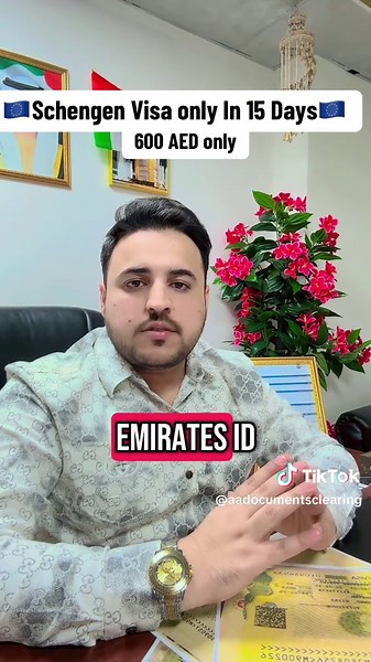 Affordable Schengen Visa in 15 Days for 600 AED