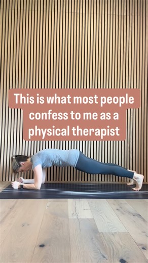 Clare Owens, PT, DPT | Older Adult Exercise & Pain Relief on Instagram: "If you’re looking to improve core strength, the plank is a great place to start. It meets you where you are. Is it all-encompassing when it comes to core strength? No, but it’s a solid foundation. Focus on alignment: no arching through the back or hips lifted too high. Keep your elbows or hands directly under your shoulders. Test yourself this week and again in three months. Can you hold it longer? Or do it with less elevat