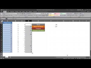 Mean Deviation Compared to Standard Deviation in Excel