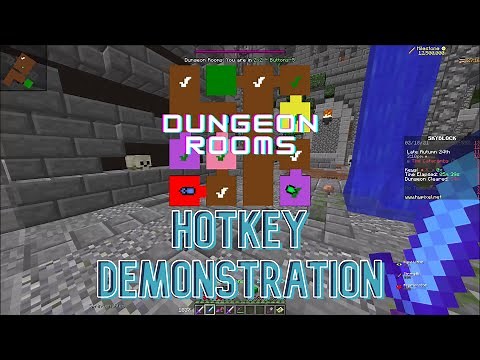 (old) Dungeon Rooms Mod Hotkey Demo - 1.8.9 Hypixel Skyblock Mod