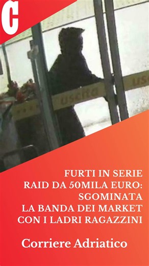 Furti in serie, raid da 50mila euro: sgominata la banda dei market con i ladri ragazzini