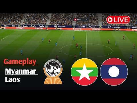 တိုက်ရိုက်ထုတ်လွှင့်မှု- မြန်မာ U17 vs လာအို U17 | AFF U17 Championship | FL25 Gameplay Simulation