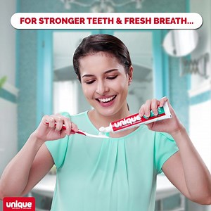 Mag-UNIQUE toothpaste for brushing every after kumain! 🍗 May Maximum Fluoride Protection that helps stop cavities before they start! Make the switch! 😁 Get yours now at supermarkets and grocery stores near you or add to cart here: https://bit.ly/35cDNdT 🛒 | Unique Toothpaste