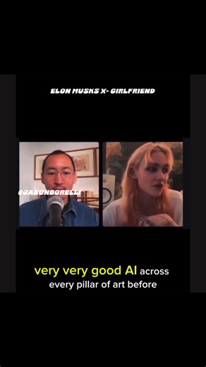 Listen to what Elon Musks X-girlfriend Claire Elise Boucher, says on a live interview. #elonmusk #emogirl #singer #technology #ClaireEliseBoucher #strange | Jason Borelli