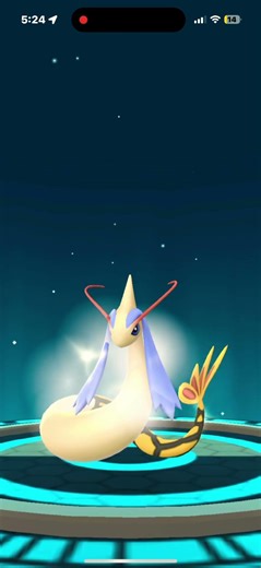 Shiny #FEEBAS evolution into #Milotic #PokemonGO