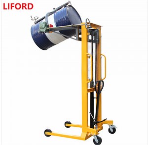 [Hot Item] 1000lb 55 Gallon Hydraulic Drum Lifter Manual Drum Stacker with Tilt Function Da450