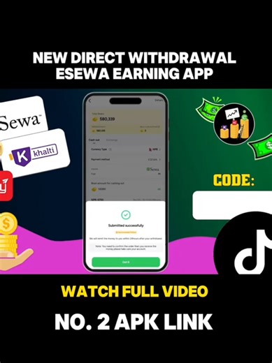 online earning app in nepal for students #onlineearning #nepaliearningapp #tiktoknepal🇳🇵 #fyp #viral