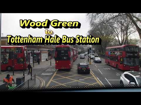 London Bus Ride | Route 123 Wood Green to Tottenham Hale | Part 1