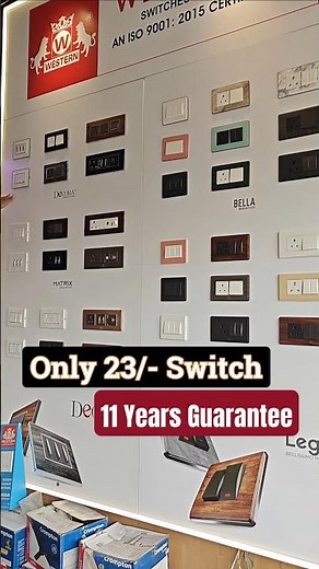23 Rs Switch 11 Years guarantee Best Modular Switches For Home #shorts #modularswitches