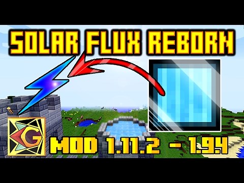 Solar Flux Reborn| ¡Energía Gratis Para Tus Aventuras! | Para 1.10.2 – 1.9.4 | Mod Review En Español