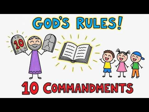 Don’t Miss This! 🎵 10 Commandments Song for Kids (So Fun!) | Bible Doodles for Kids