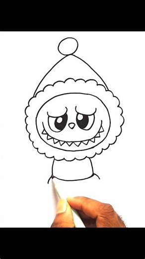 How to Draw christmas labubu #shortvideo #drawing #cute #labubu