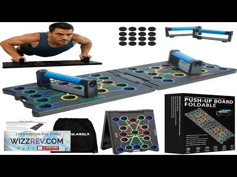 Foldable Push up Board Workout Equipment for Strength Training & Bodyweight Exercises