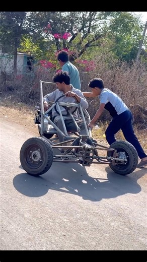 ये Complete हुआ 😃 #vishalskater #reversetrike #minicar #batteries #minivlog #homemadecar