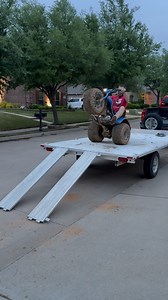 UNLOADING 3 wheeler with only 2 ramps! | A1 UTV