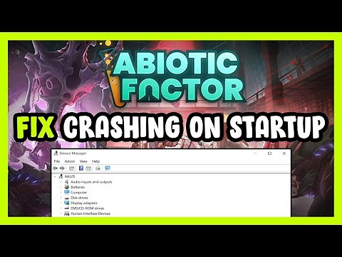 How to FIX Abiotic Factor Crashing on Startup!