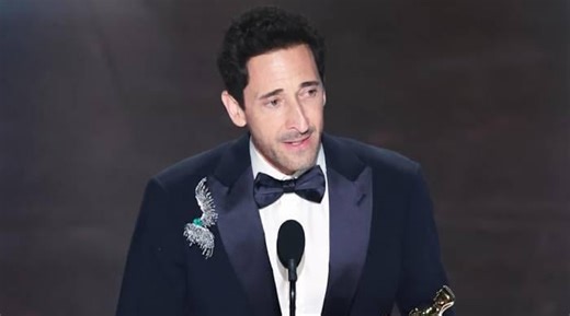 Adrien Brody expresses gratitude after winning second Oscar