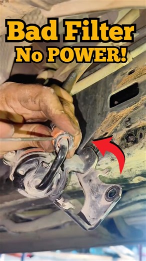 Your Car’s Fuel Filter is KILLING Performance! 🔧💨 #easyfix #mechanic #car