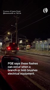 Jessica Ferris took this video of power flashes at about 9:30 p.m. Thursday near 162nd Avenue and Division Street in East Portland. Across social media, Portland residents reported seeing similar flashes as the area faced another night of high winds and icy conditions. Learn more about winds and freezing rain wreaking havoc on Portland area power lines here: https://www.oregonlive.com/weather/2024/01/winds-freezing-rain-wreak-more-havoc-on-portland-area-power-lines-outages-near-60000.html | The 