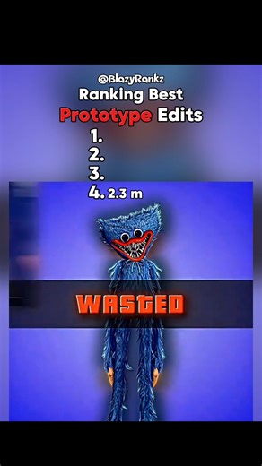 Ranking Best Prototype Edits 💀 #shorts #shortsviral #poppyplaytime #prototype #gaming #viral