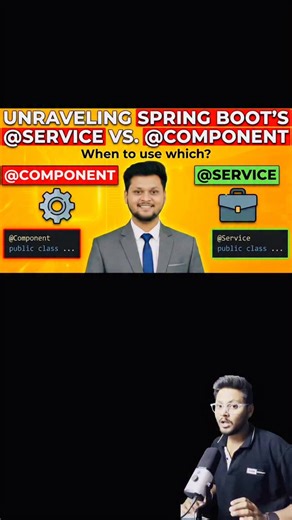 Service Vs Component In Spring Boot ✅ Are they really different 🤔 | CodeSnippet