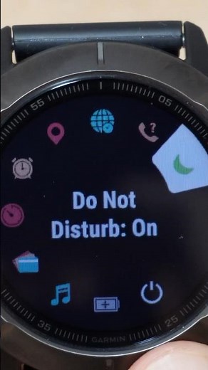 How To Turn On & Off Do Not Disturb On Garmin Watch