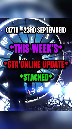 GTA Online Weekly Update (17th - 23rd September) #rockstargames #gaming #gta #gta5 #gtaonline