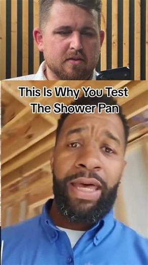 And THIS is exactly why you test the shower pan before tile. 😬🚿