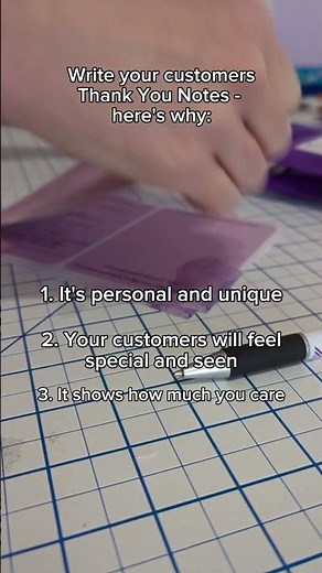 Write Thank You Notes for your Customers / Small Business Thank You Cards #smallbusiness
