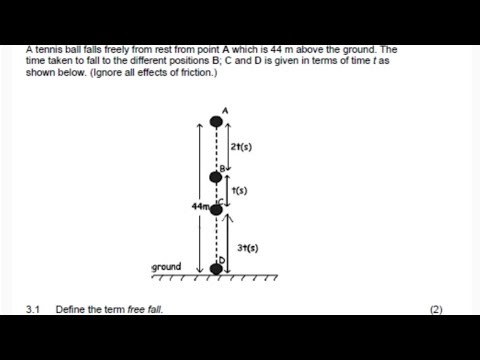 Vertical Projectile Motion Exam type question with drawing of graphs.