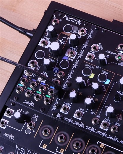 Make Noise on Instagram: "Sending eight channels of MIDI through the MultiWAVE MIDI Inlet! The MultiWAVE MIDI Inlet is a passive expansion module that adds USB MIDI access to the MultiWAVE. It enables Activation of MultiWAVE channels via MIDI signals (including MPE) from a USB MIDI host (such as a computer running a DAW or MIDI sequencer— in the case of this example, @ableton ). In this patch, eight channels of MIDI are sent to MultiWAVE, allowing for individual control over the frequency and Ac