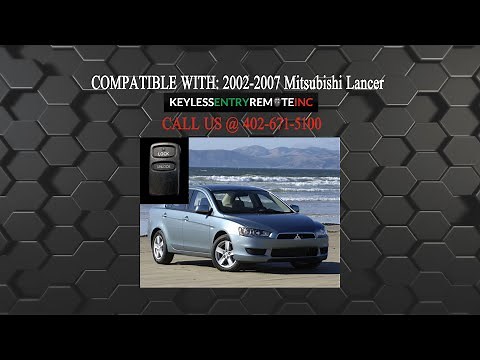How To Replace Mitsubishi Lancer Key Fob Battery 2002 2003 2004 2005 2006 2007