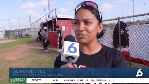 West Oso softball wins first UIL district championship in program history
