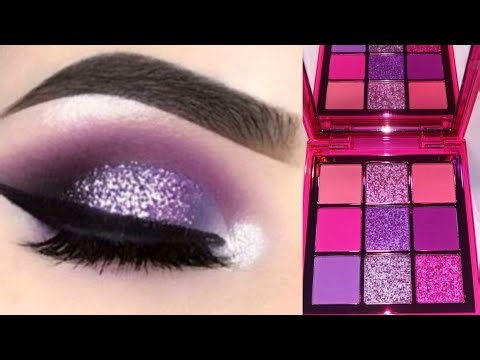 Smokey purple eye makeup tutorial/ purple saree eye makeup 💄 practice on eye dummy 