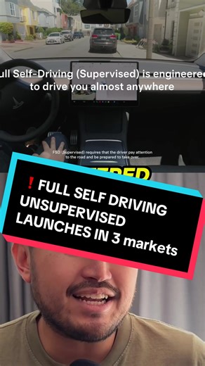 ❗️FULL SELF DRIVING UNSUPERVISED LAUNCHES IN 3 markets ⚡️ save $2,500 📌 link in bio
