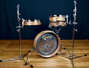 Pancake Drumkit (Zebrawood) | Groove Drum Co.