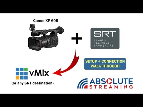 Canon XF 605 SRT Setup + Connection (walk through)