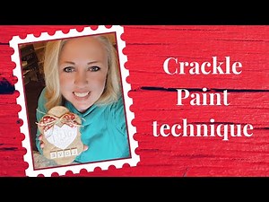 Trying the crackle paint technique. Painting with mod podge to get a crackle finish.