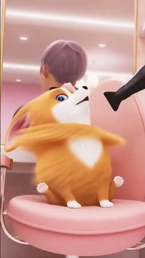 S1EP6 Corgi Puppy Luxury Spa Day Makeover Glamour Funny Dog Animation