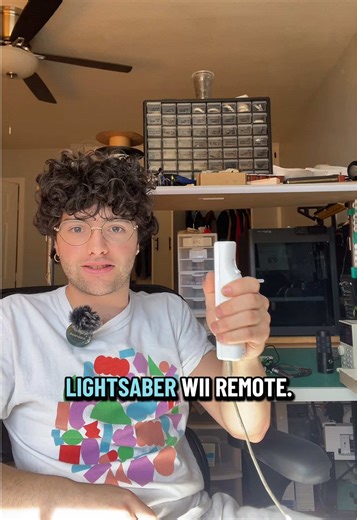 This has to be one of the crossovers of all time #lightsaber #wii #arduino #esp32 #diyelectronics