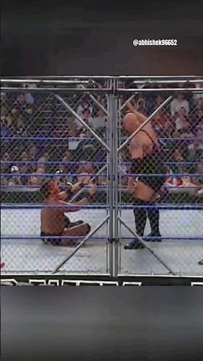 Big Show vs JBL (c) Barbed Wire Steel Cage Match WWE Title No Way Out 2005 #wwe #shorts