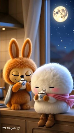 Labubu & Mallow – Cozy Cocoa Night