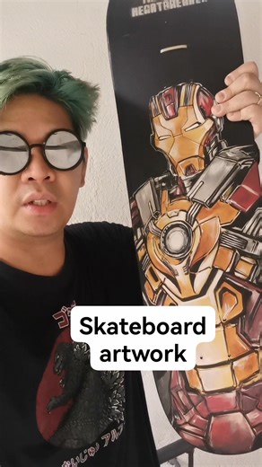 17 reactions | Iron Man mark 17 skateboard artwork. 刺 | Rain Cifra | Facebook