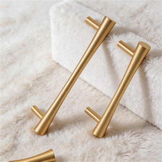 Drawer Modern Brass Pull, Gold Drawer Handle for Wardrobe Nightstand Wine Sideboard Storage - Etsy