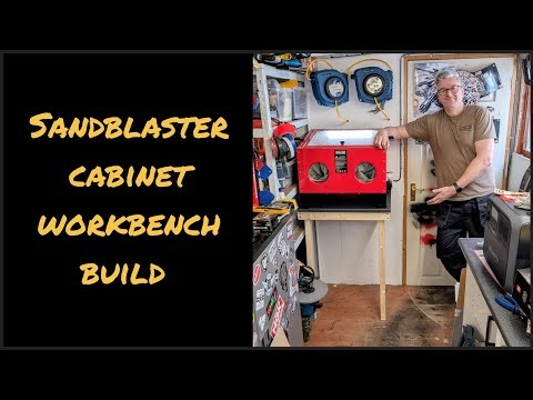 Building a workbench for my sandblasting cabinet, workshop infrastructure