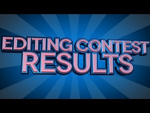 60$ Editing Contest Results !!!