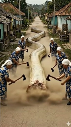 The mystery of the giant snake’s belly revealed?! 🤔🐍 #wildlife #aivlog #animals