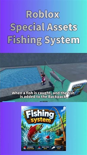 FishingSystem【ROBLOXstudio】Bonus Fish Models Included #roblox #shorts